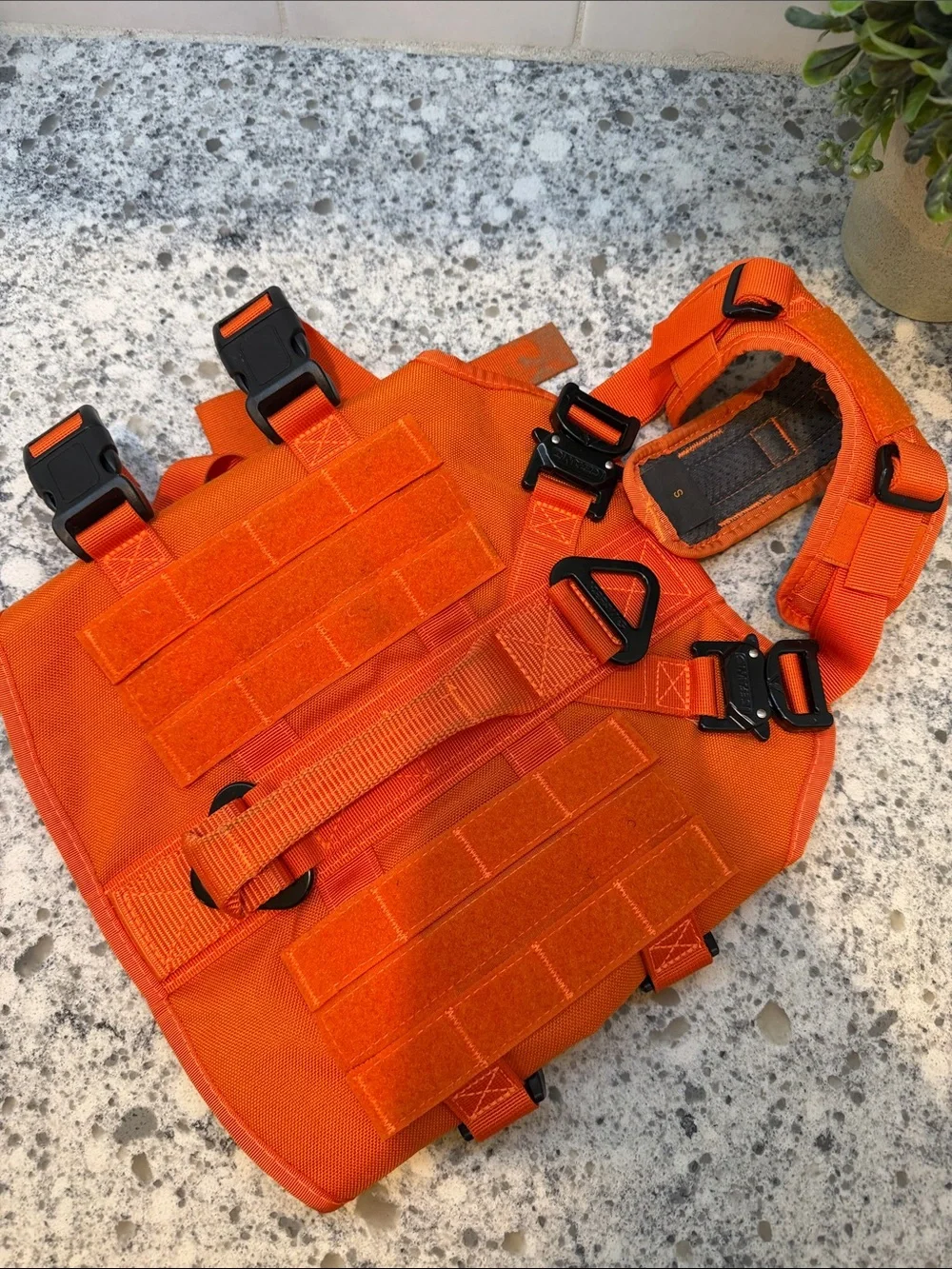 icefang tactical dog harness Small size Blaze orange